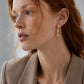 Sculpted Gilded Drop Earrings