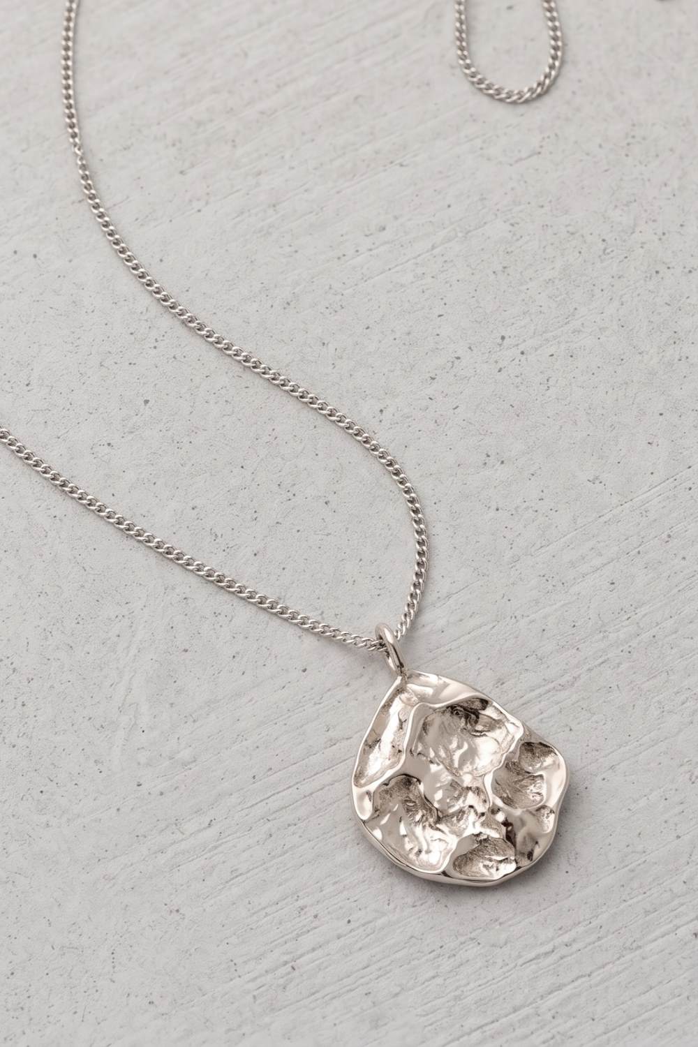 silver necklace