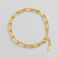scandi silver gold plated bracelet