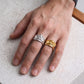 The Sculpted Wave Ring
