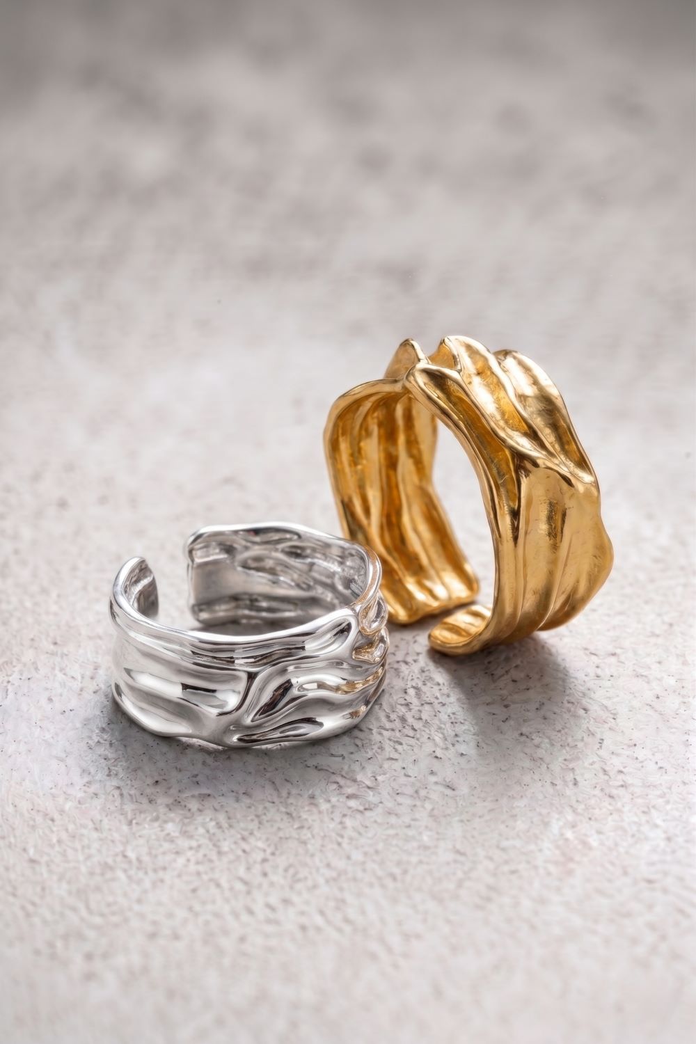 The Sculpted Wave Ring