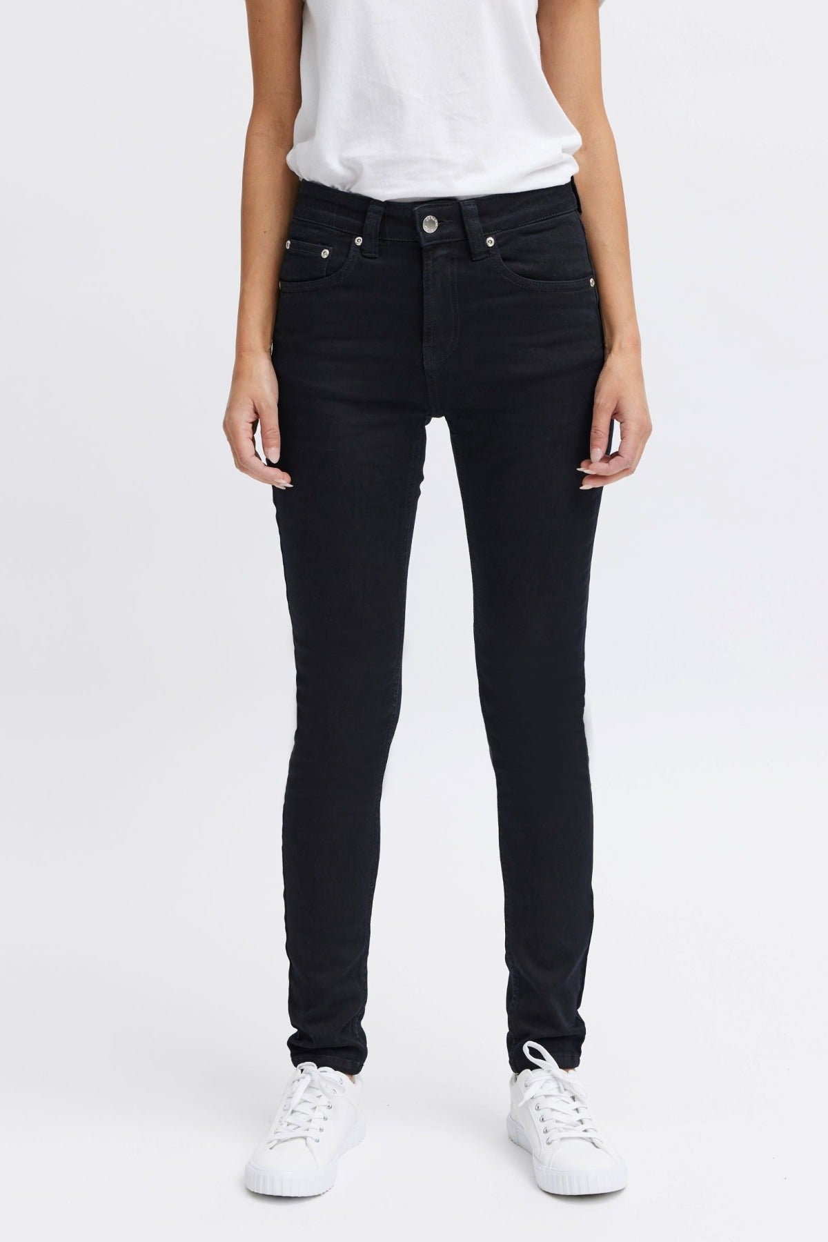 black slim fit jeans organsk