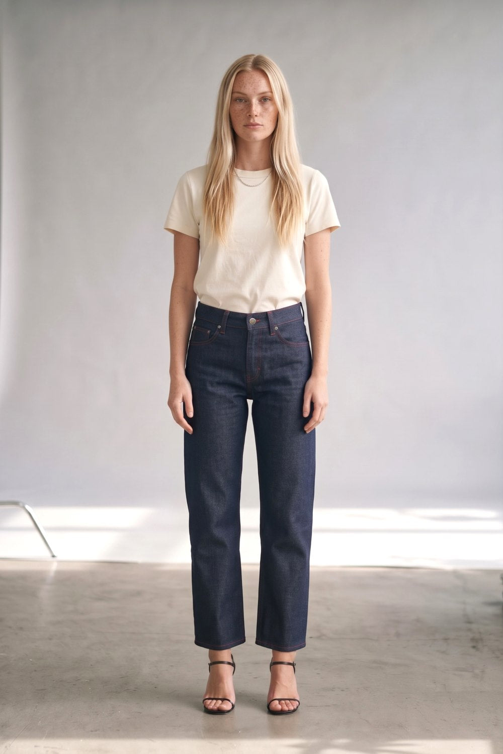 cropped jeans - organic denim