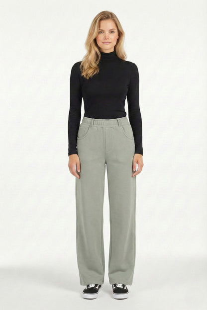 comfy sweatpants with wide leg for women
