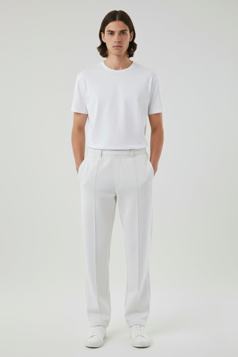 white sweatpants - organic cotton