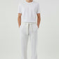 organic white sweatpants