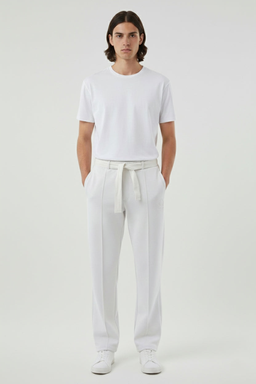 organic white sweatpants