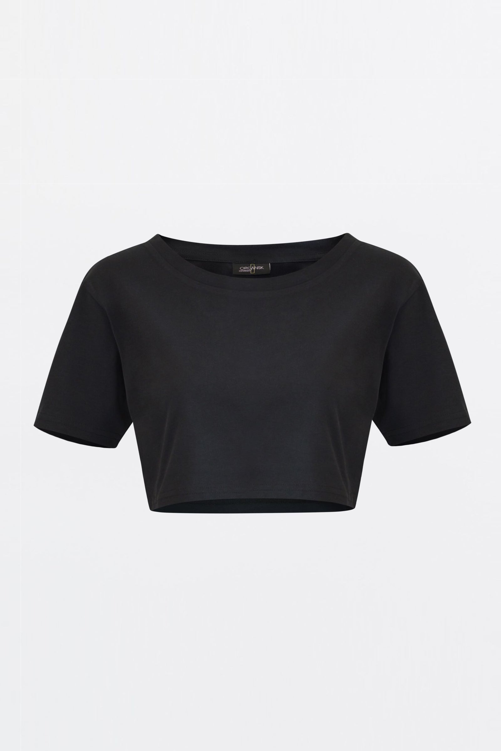 The Organic Crop Top - Black