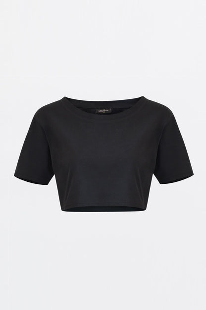 The Organic Crop Top - Black