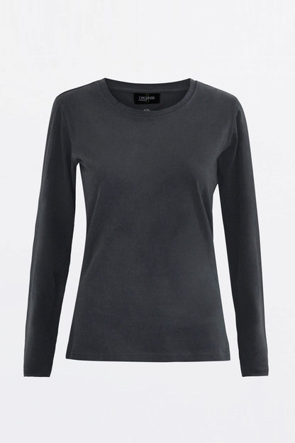 The Classic Organic Long-Sleeve Tee - Black