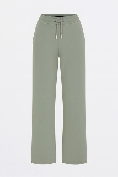 The Organic Wide-Leg Sweatpants - Green