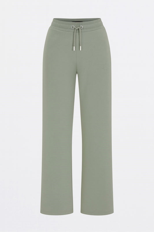 The Organic Wide-Leg Sweatpants - Green