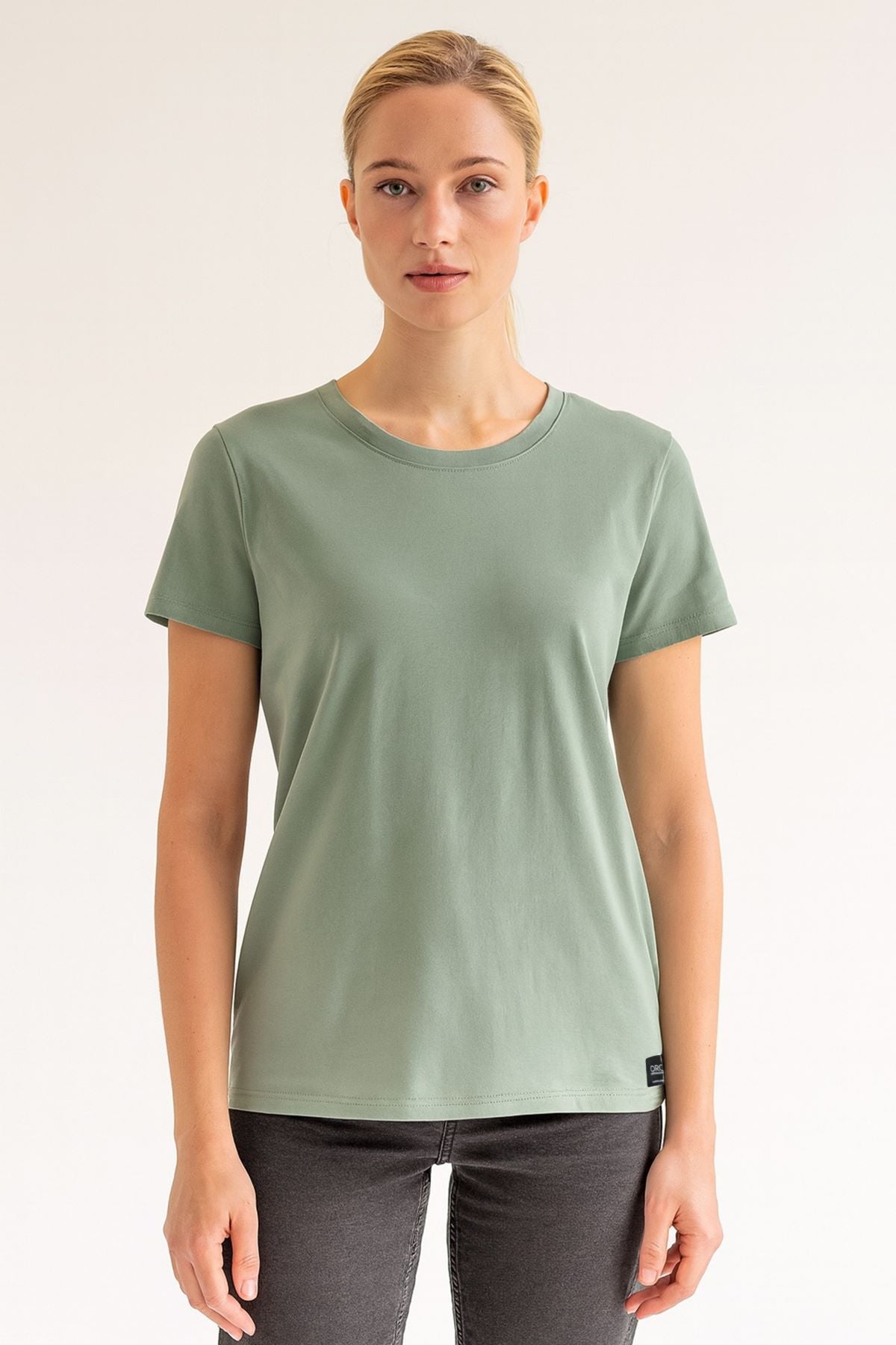 Women's Green Organic Cotton T-Shirt – Regular Fit, Sustainable ...