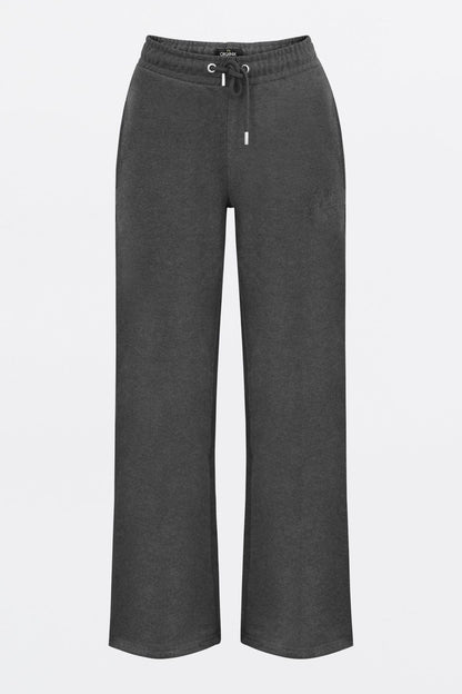 The Organic Wide-Leg Sweatpants - Grey