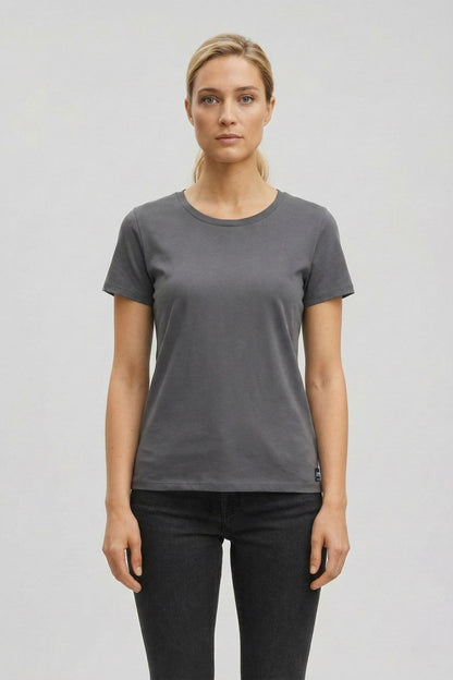 grey organic tee