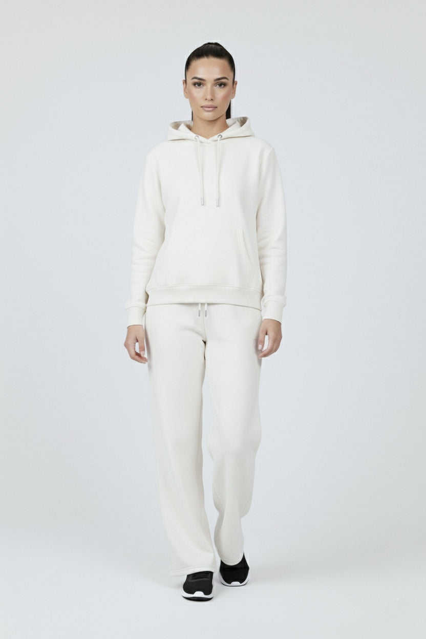 The Organic Straight-Leg Sweatpants - White