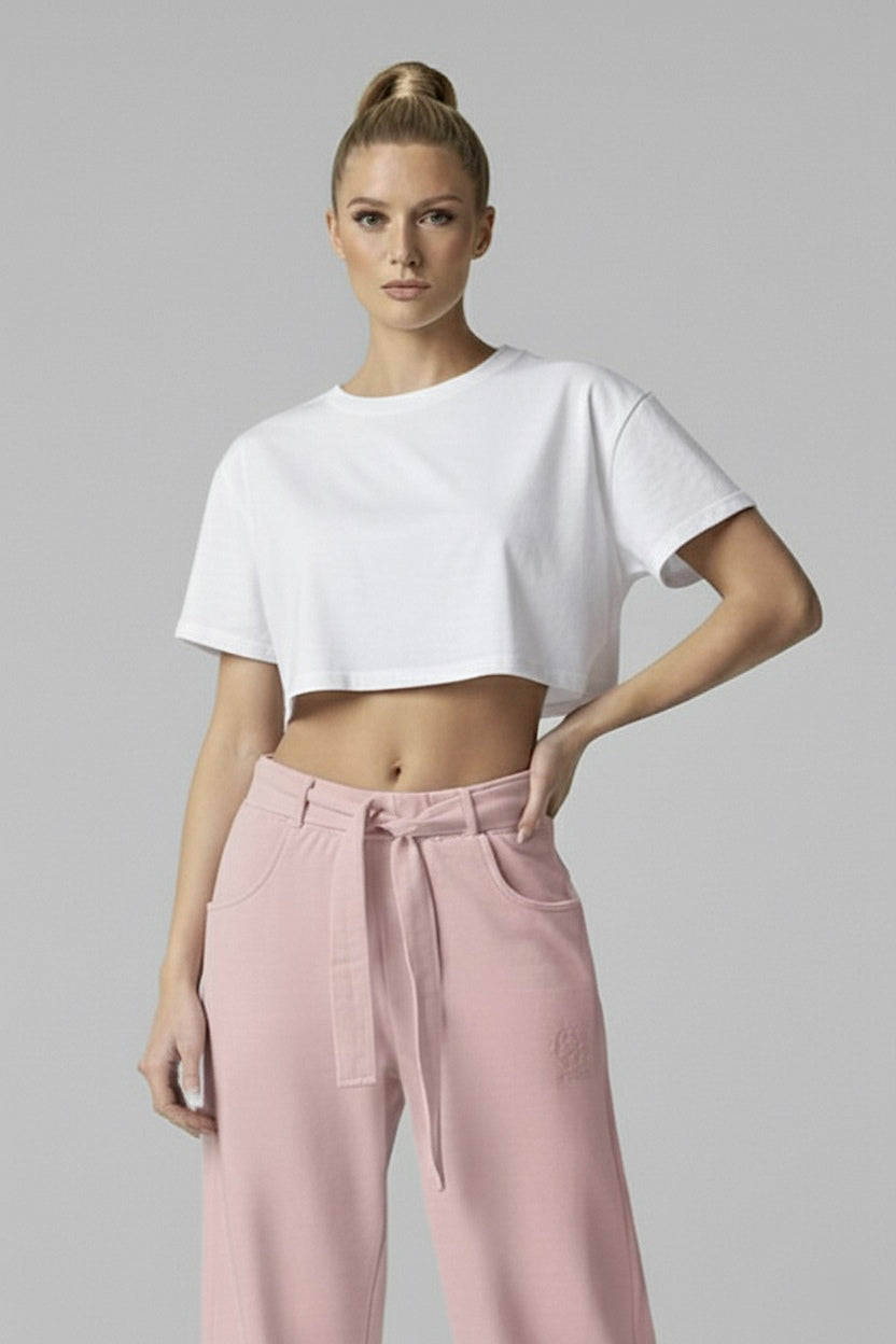 The Organic Boxy Crop - White