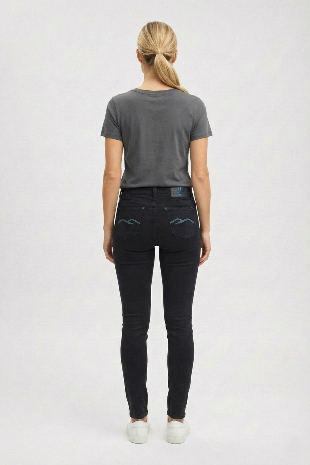 black skinny jeans - organic cotton