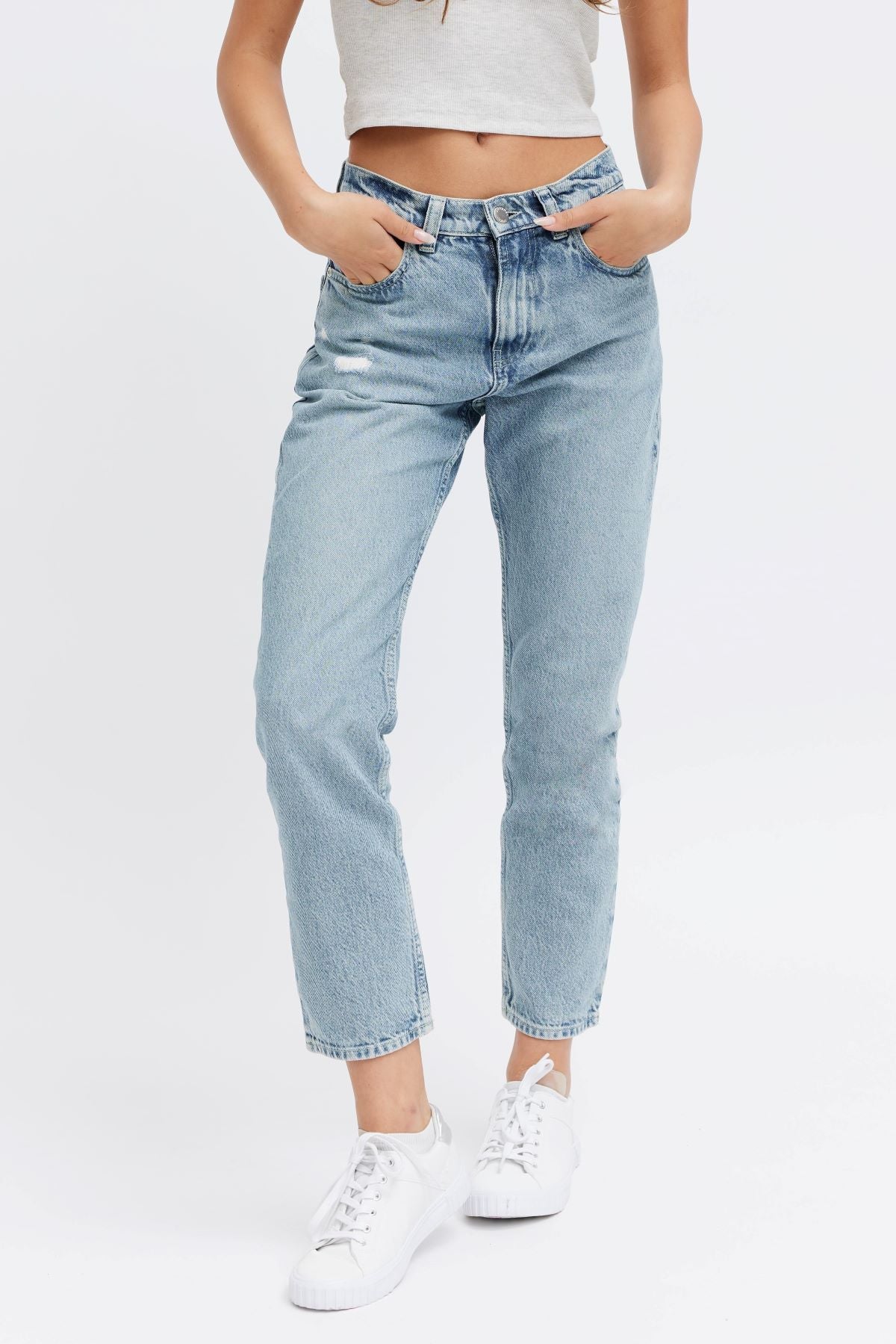 Organic cropped jeans for women - Vegan and 100% organic