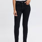 Organic black jeans, comfort stretch denim for women