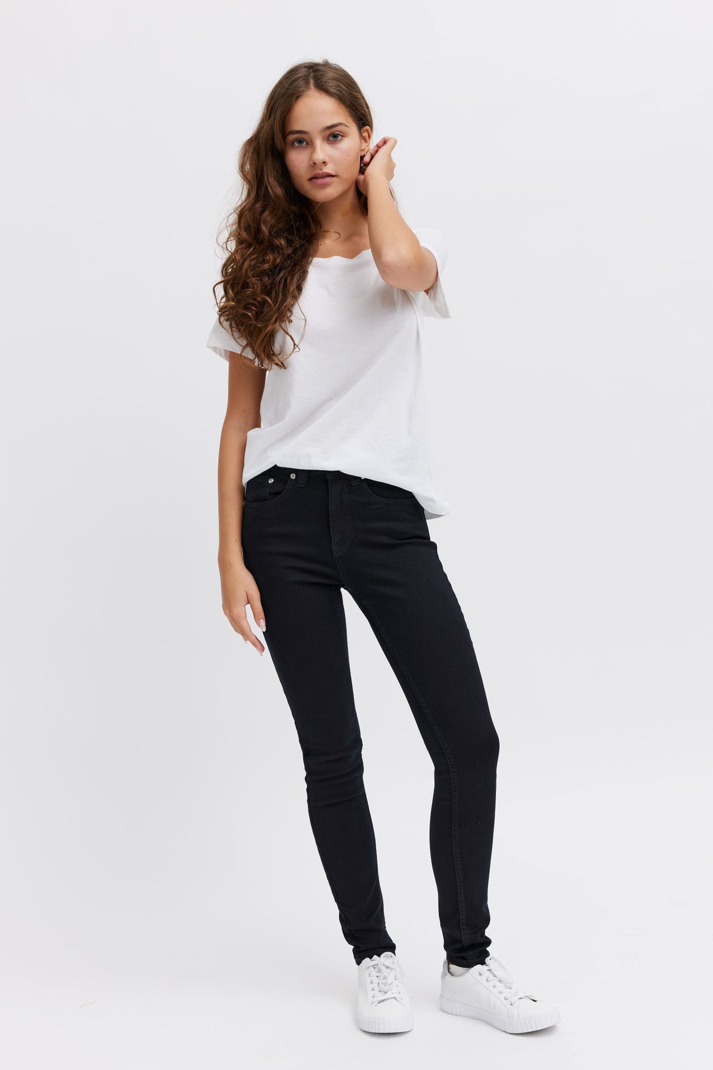 Black vegan jeans for women - Organic cotton - Slim fit