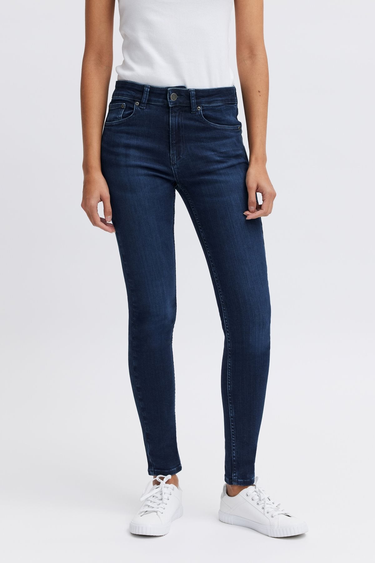 blue skinny jeans women