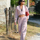 The Organic Wide-Leg Sweatpants - Pink
