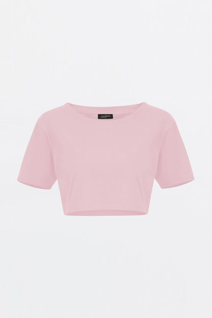 The Organic Crop Top - Pink