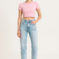 The Organic Crop Top - Pink