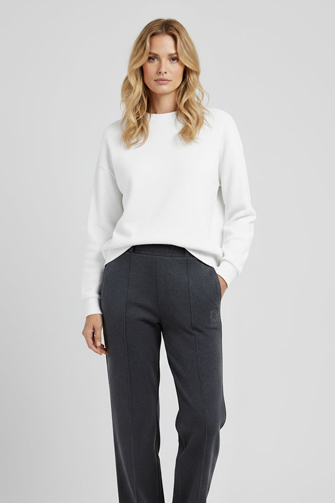 The Classic Organic Sweatshirt - White Oversize