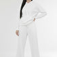 Organic White Wide Leg Sweatpants