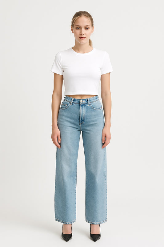 The Organic Crop Top - White