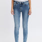 Organic light blue slim fit jeans for women - Best comfortable skinny jeans