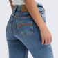 Organic cotton slim fit jeans in light blue color
