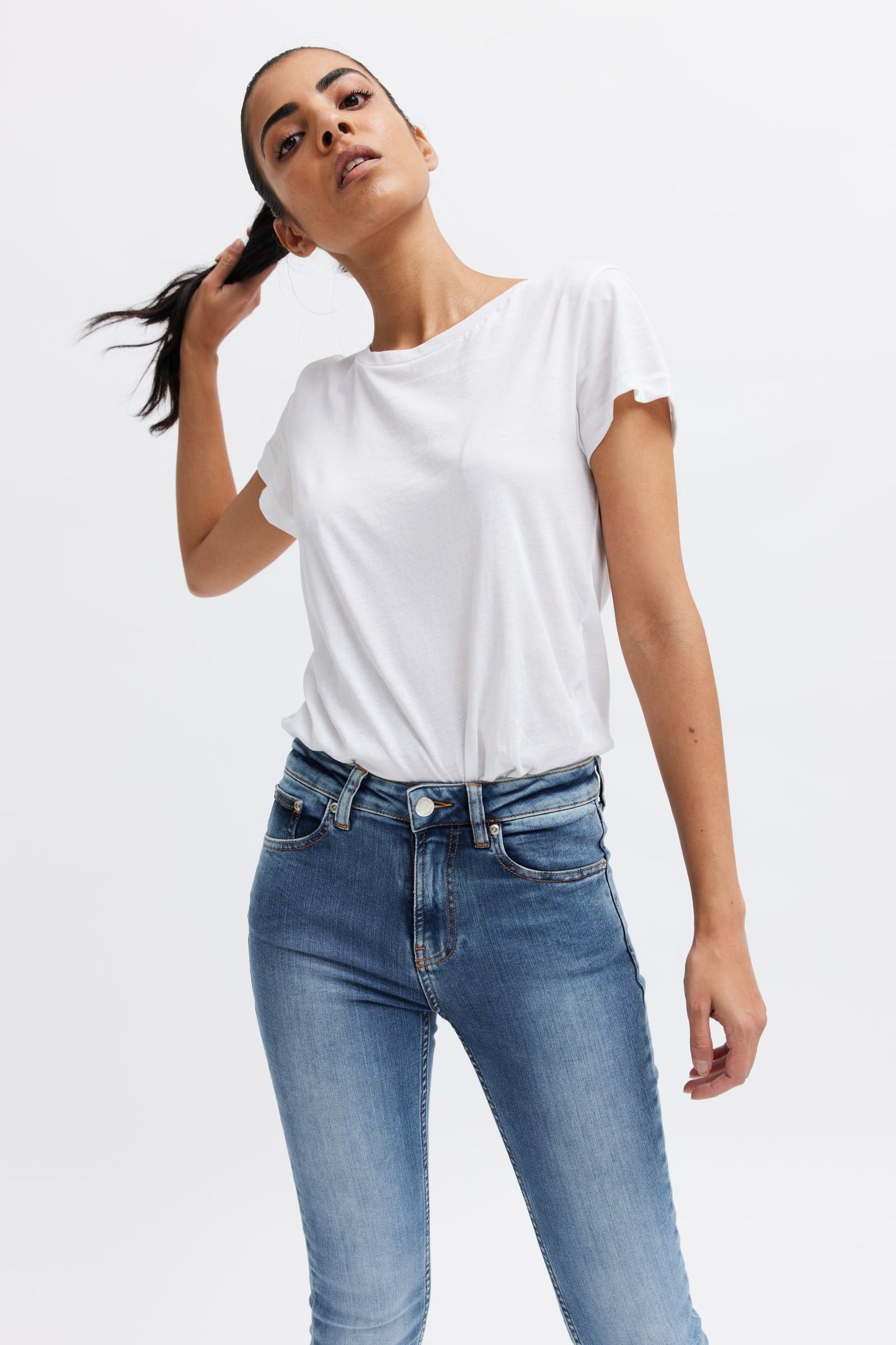 Organic comfort denim jeans for women - organic cotton