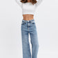 high rise, loose style, flare jeans. ethical brand