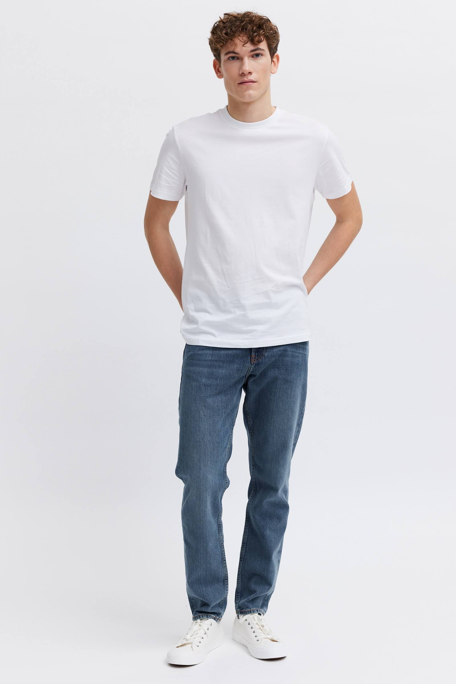 Sustainable blue jeans. Men's regular classic fit 