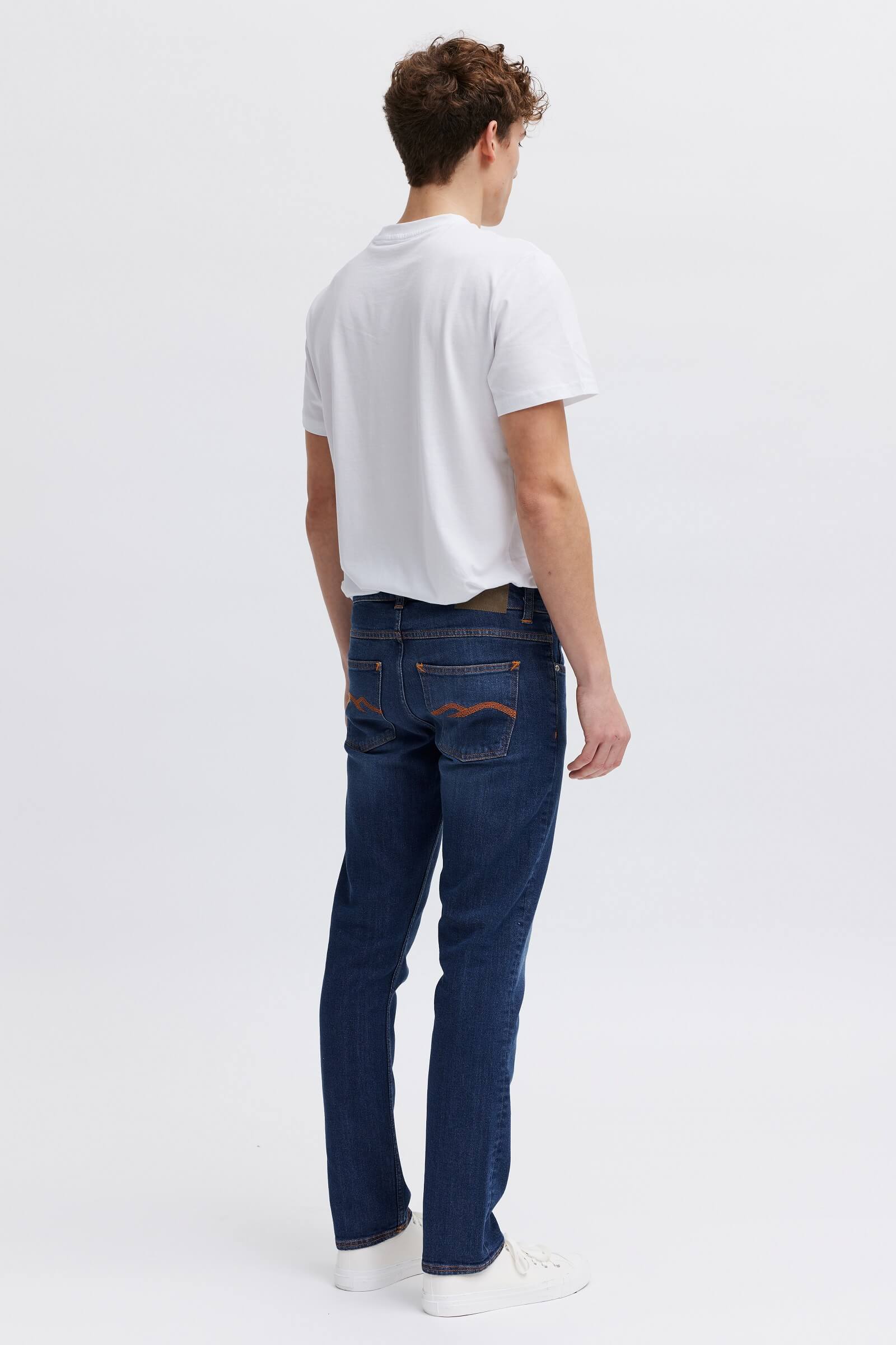 Organic cotton blue jeans for men