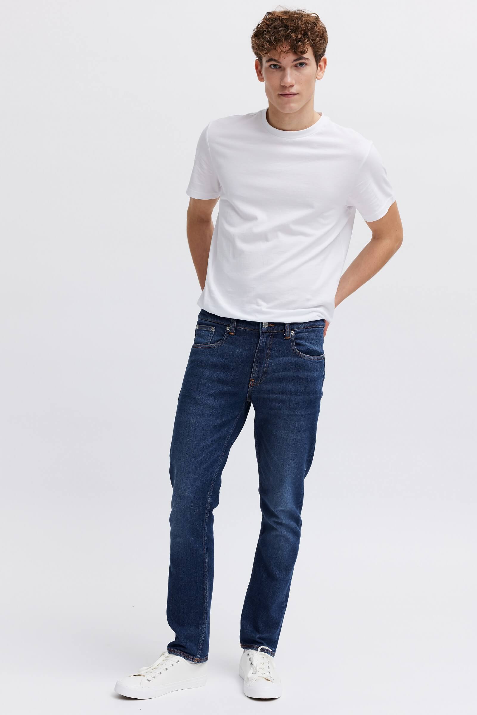 Organic stylish jeans for men - blue denim