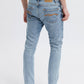 Blue and stylish organic jeans for men