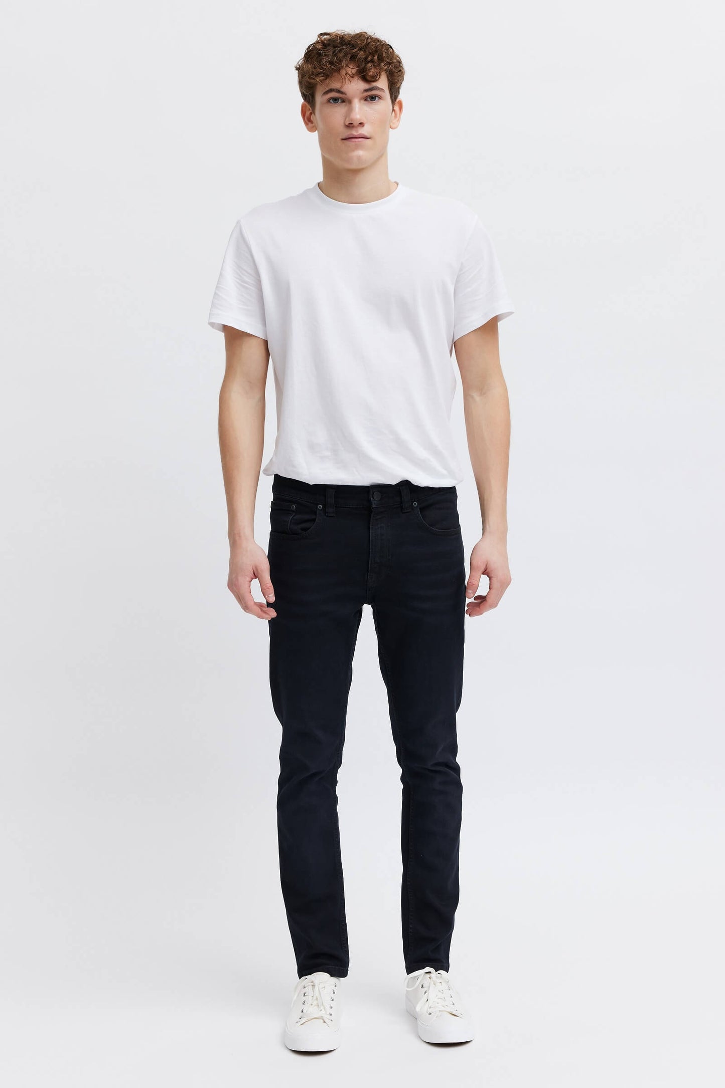 Black organic denim jeans for men 