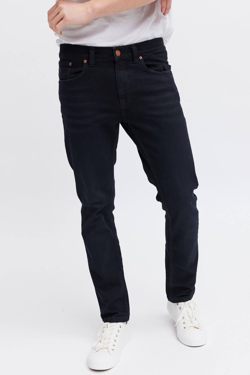 Organic black jeans for men