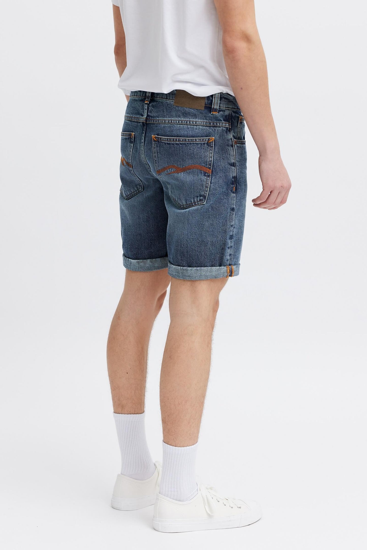 organic and vegan denim shorts for men. Organsk 