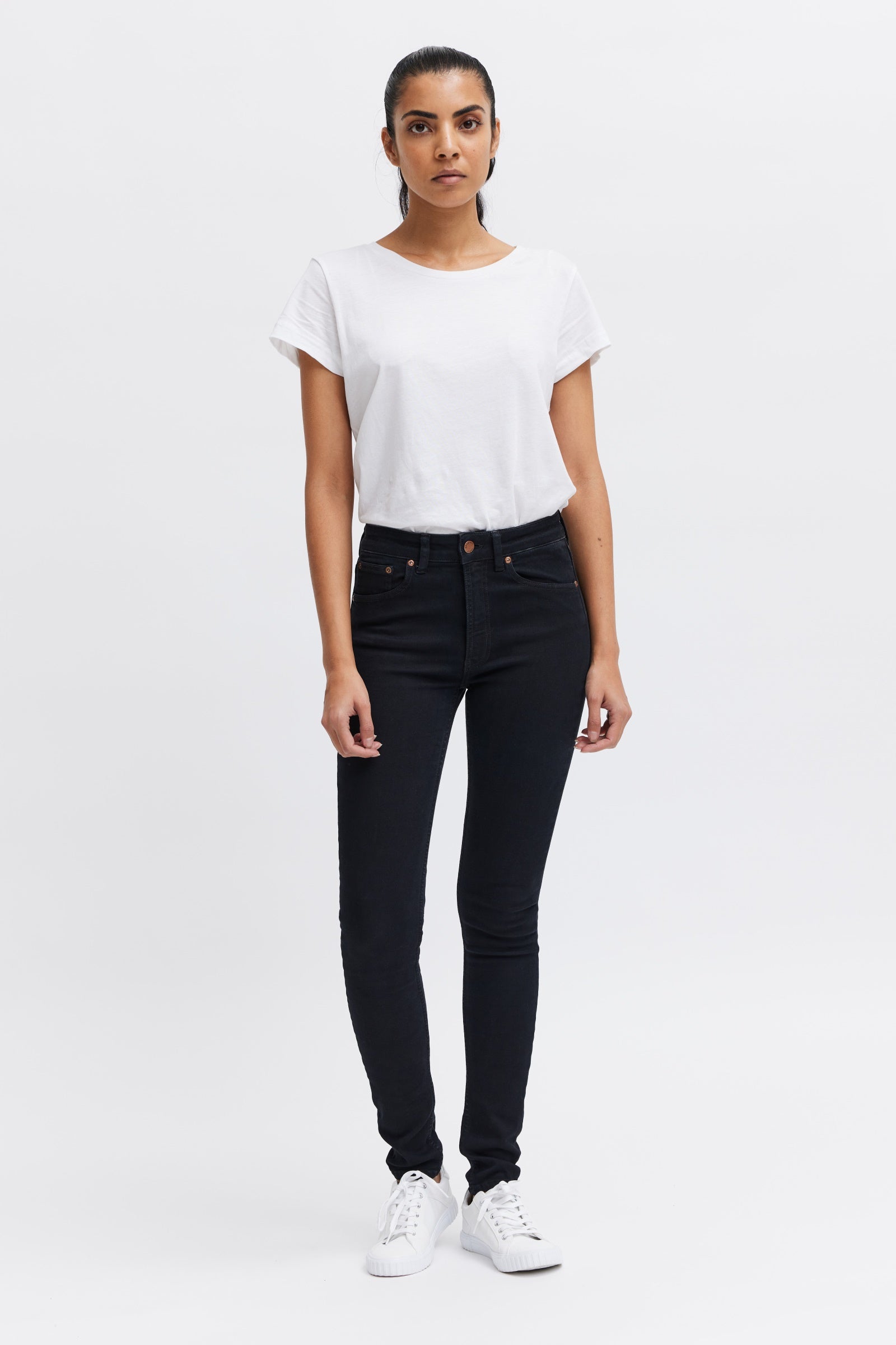 Black organic jeans - Women's slim fit